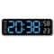 10Inch Smart LED Wall Clock With Thermometer Calendar USB Digital Desk Wall Clock With Dual Alar 10