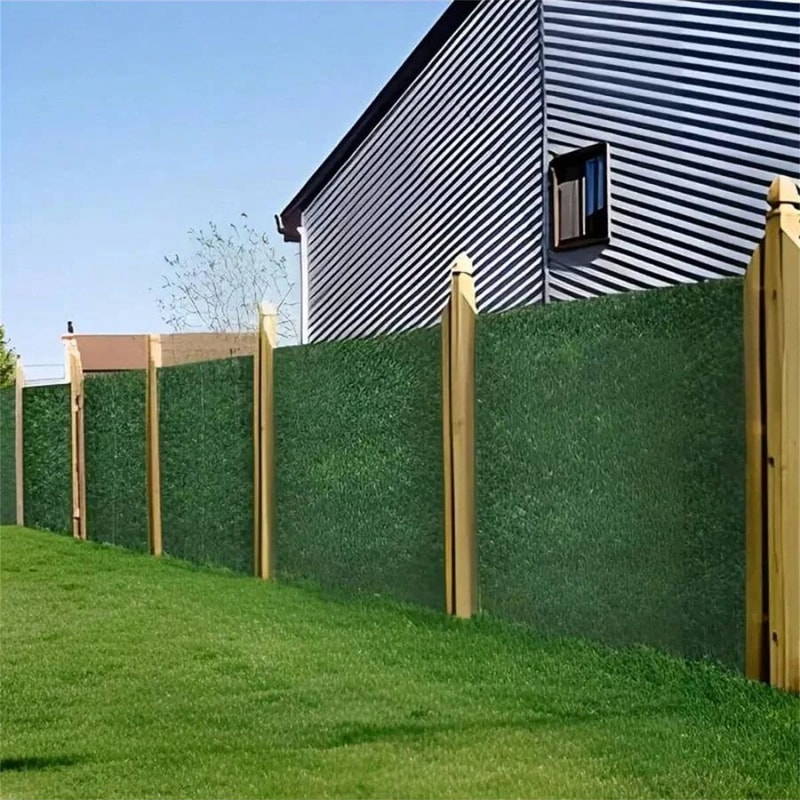 Artificial Ivy Privacy Fence Screen UV Resistant Green Wall Panel For Balcony Patio Garden Decor 1