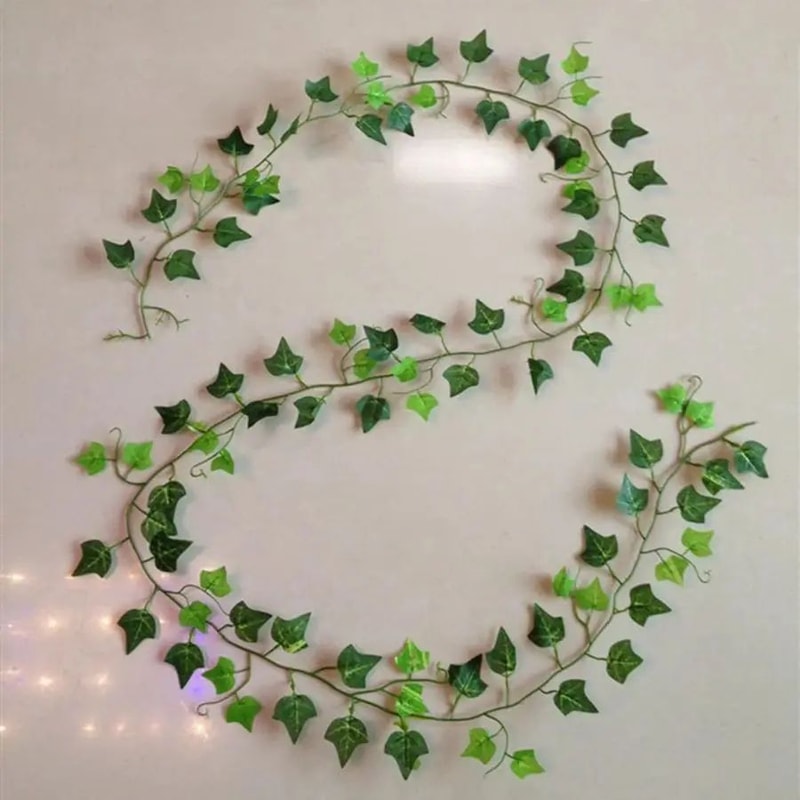 8268 In Artificial Hanging Ivy Garland Silk Green Vine Leaves For Home Garden Christmas Decor 13