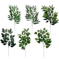 artificial eucalyptus leaves greenery – fake flower arrangement for wedding & home decor