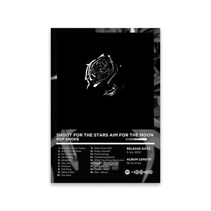 Retro Rapper Album Cover Canvas Wall Art Hip Hop Music Poster Print For Room Decor 29