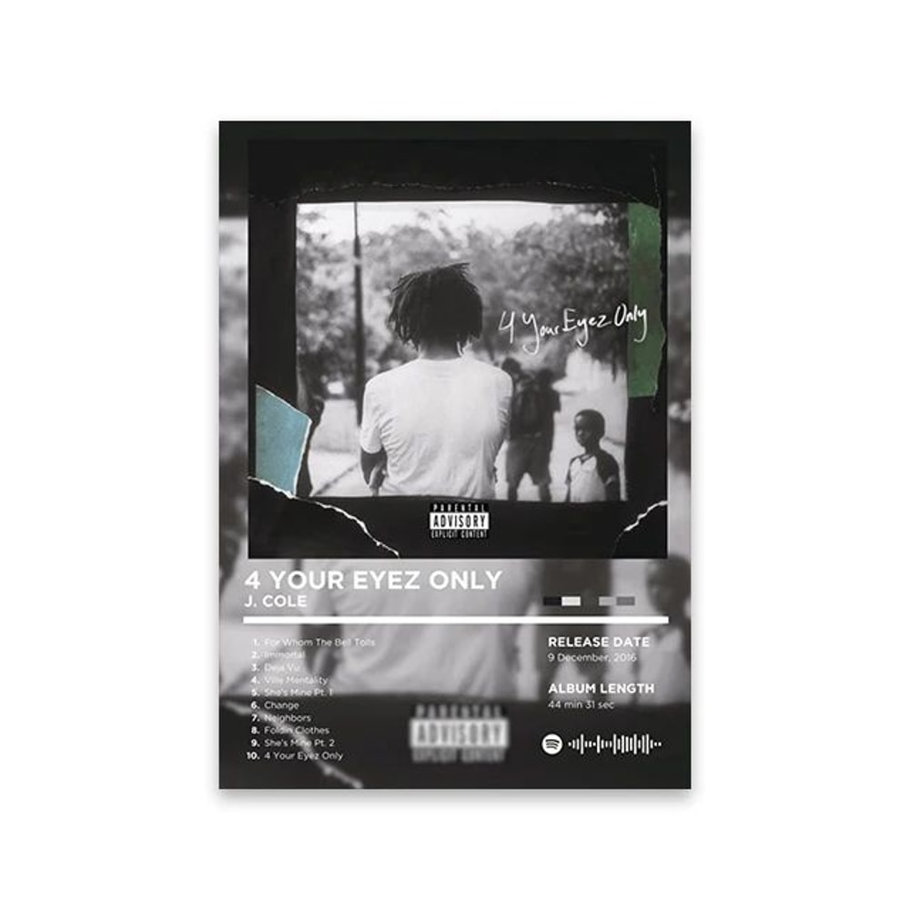 Retro Rapper Album Cover Canvas Wall Art Hip Hop Music Poster Print For Room Decor 18