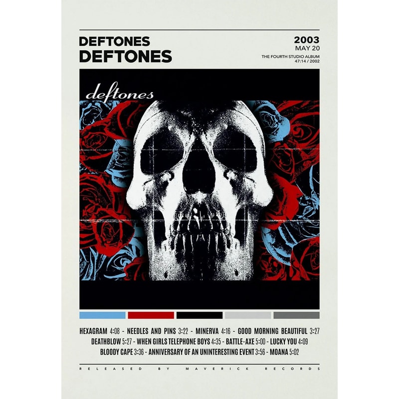 Deftones Album Cover Canvas Wall Art Around The Fur Saturday Night Wrist Music Poster 12