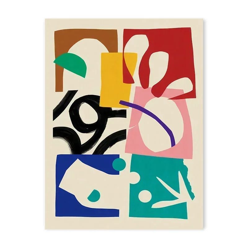 Japanese Vintage Blue Waves Canvas Wall Art Abstract Ocean Print Poster For Home Decor 11