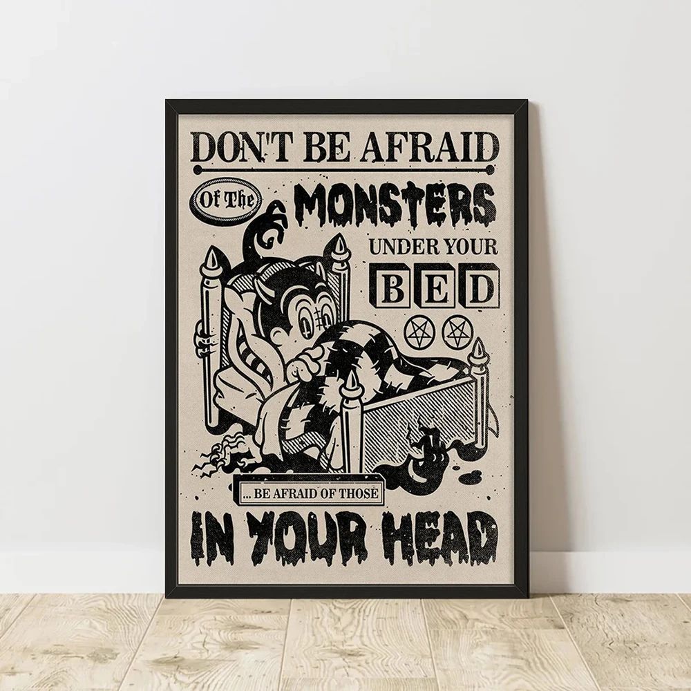 Classic Retro Abstract Canvas Wall Art Minimalist Vertical Abstract Poster Print Unframed 0