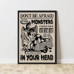 classic retro abstract canvas wall art – minimalist vertical abstract poster print unframed