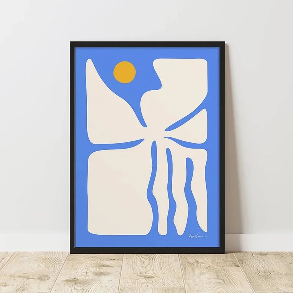 Classic Retro Abstract Canvas Wall Art Minimalist Vertical Abstract Poster Print Unframed 11