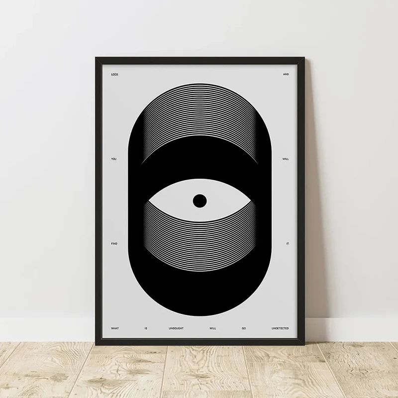 Classic Retro Abstract Canvas Wall Art Minimalist Vertical Abstract Poster Print Unframed 16