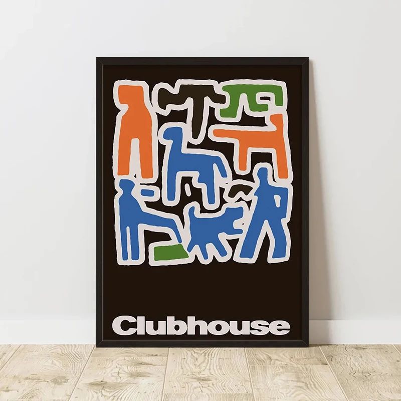 Classic Retro Abstract Canvas Wall Art Minimalist Vertical Abstract Poster Print Unframed 23