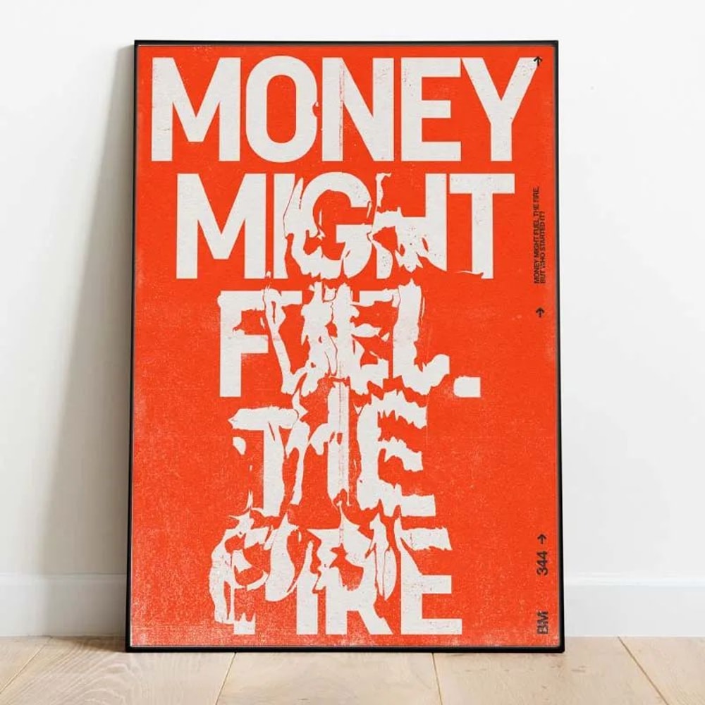 Modern Inspirational Quote Canvas Poster Retro Typography Wall Art For Home Decor 13