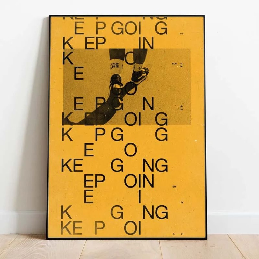 Modern Inspirational Quote Canvas Poster Retro Typography Wall Art For Home Decor 18