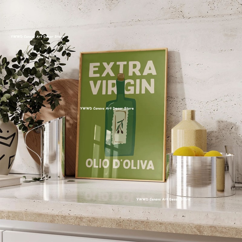 Bon Appetit Kitchen Canvas Poster Coffee Espresso Typography Wall Art For Dining Room Decor 25