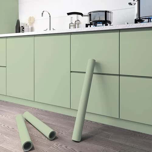 32.8 ft Waterproof Self-Adhesive Kitchen Wallpaper – Oil-Proof Cabinet & Wall Renovation Sticker