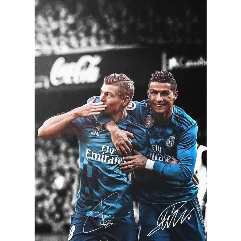 Modern Soccer Player Canvas Poster Football Portrait Wall Art For Home Decor 14