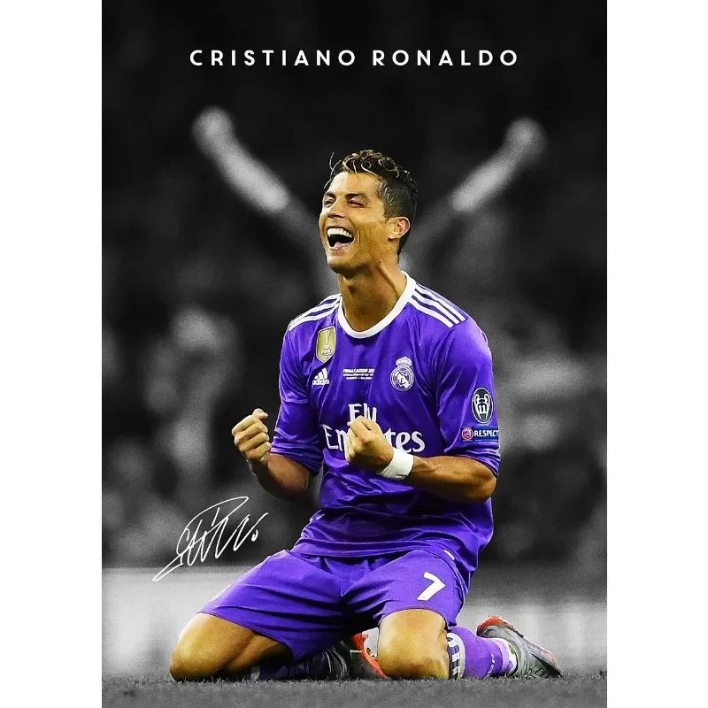 Modern Soccer Player Canvas Poster Football Portrait Wall Art For Home Decor 15