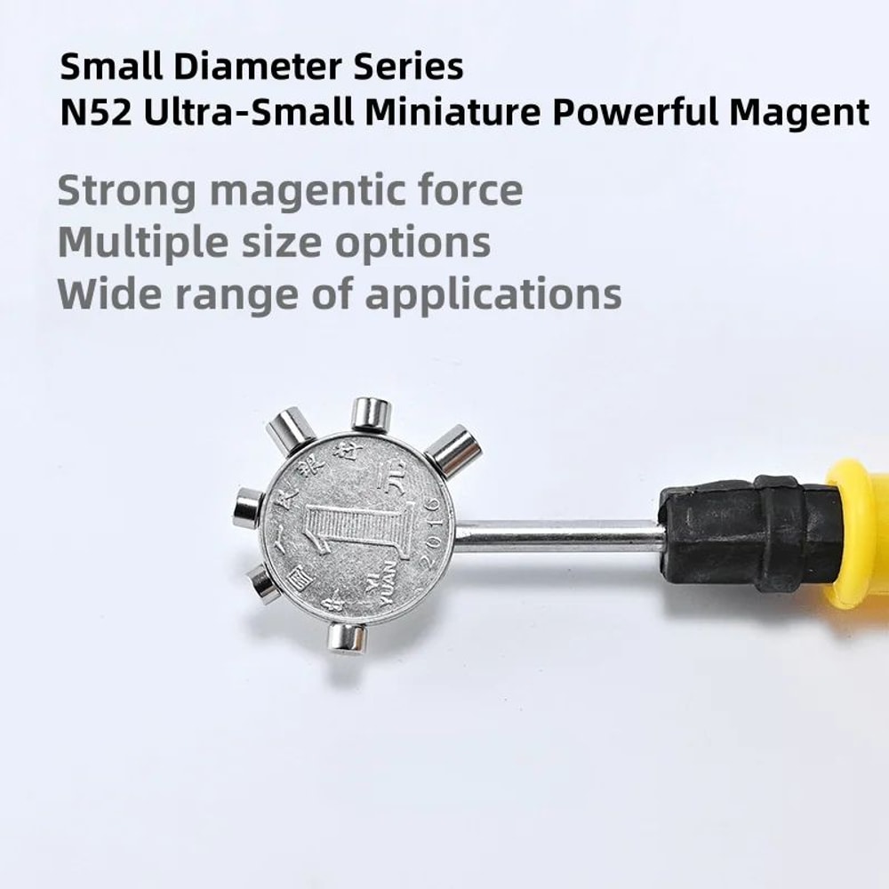 N52 Mini Round Neodymium Magnets Set 10PCS UltraStrong Small Refrigerator Magnets 1