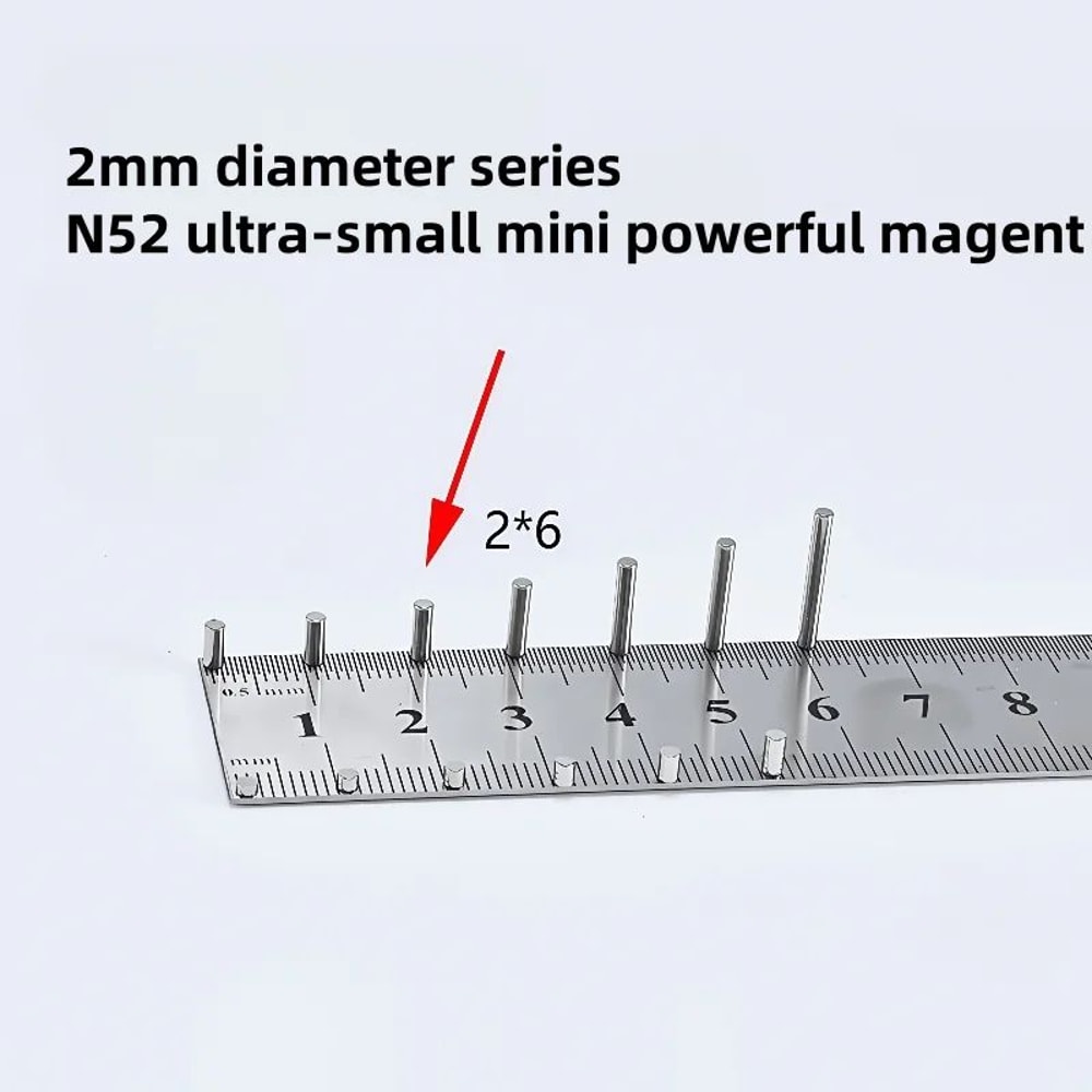 N52 Mini Round Neodymium Magnets Set 10PCS UltraStrong Small Refrigerator Magnets 11