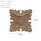 Vintage Floral Wood Carved Appliques Natural Oak Decorative Furniture Wall Trim Ornament 16