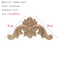 Vintage Floral Wood Carved Appliques Natural Oak Decorative Furniture Wall Trim Ornament 8