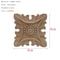 Vintage Floral Wood Carved Appliques Natural Oak Decorative Furniture Wall Trim Ornament 17