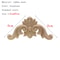 Vintage Floral Wood Carved Appliques Natural Oak Decorative Furniture Wall Trim Ornament 7