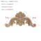Vintage Floral Wood Carved Appliques Natural Oak Decorative Furniture Wall Trim Ornament 6