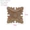 Vintage Floral Wood Carved Appliques Natural Oak Decorative Furniture Wall Trim Ornament 15