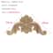 Vintage Floral Wood Carved Appliques Natural Oak Decorative Furniture Wall Trim Ornament 11