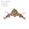 Vintage Floral Wood Carved Appliques Natural Oak Decorative Furniture Wall Trim Ornament 10