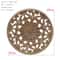 Vintage Floral Wood Carved Appliques Natural Oak Decorative Furniture Wall Trim Ornament 24