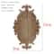 Vintage Floral Wood Carved Appliques Natural Oak Decorative Furniture Wall Trim Ornament 26