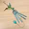 Hummingbird Dragonfly Wind Chime Metal Glass Hanging Bell Outdoor Garden Decor 0