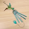 Hummingbird Dragonfly Wind Chime Metal Glass Hanging Bell Outdoor Garden Decor 0