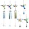 Hummingbird Dragonfly Wind Chime Metal Glass Hanging Bell Outdoor Garden Decor 4