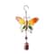 Hummingbird Dragonfly Wind Chime Metal Glass Hanging Bell Outdoor Garden Decor 8