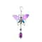 Hummingbird Dragonfly Wind Chime Metal Glass Hanging Bell Outdoor Garden Decor 9
