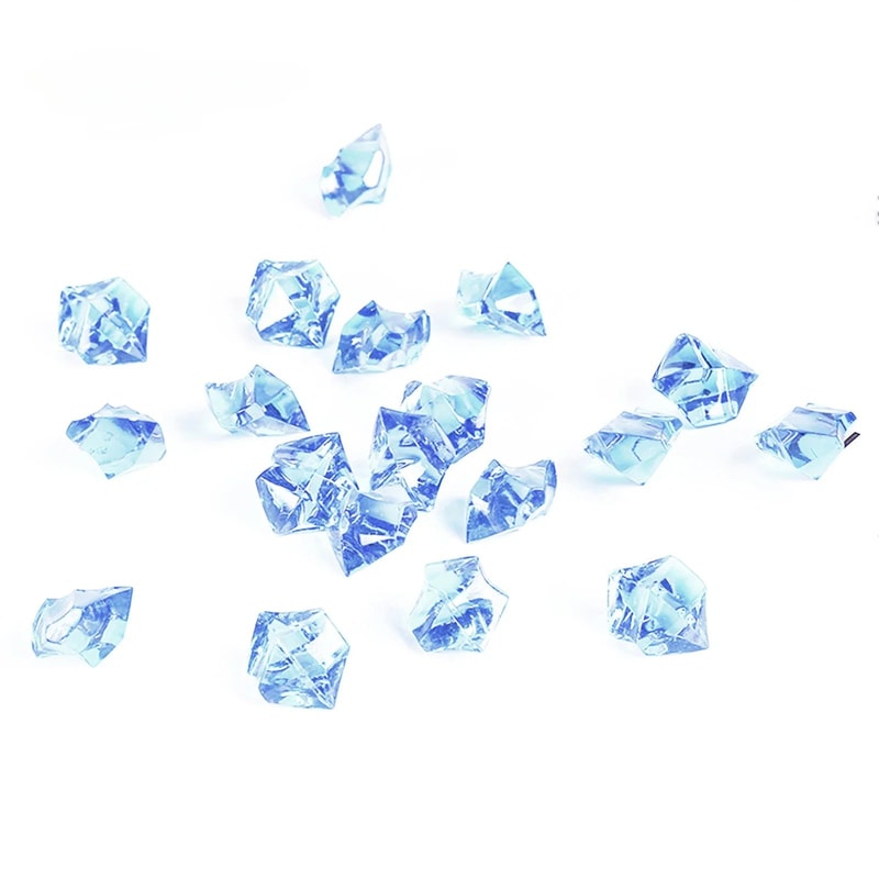Crystal Clear Acrylic Crushed Ice Stones Transparent Vase Filler For Wedding Party Decor 7