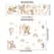 Boho Teddy Bear Balloon Wall Sticker Watercolor Nursery Vinyl Decal For Kids Room Decor 6