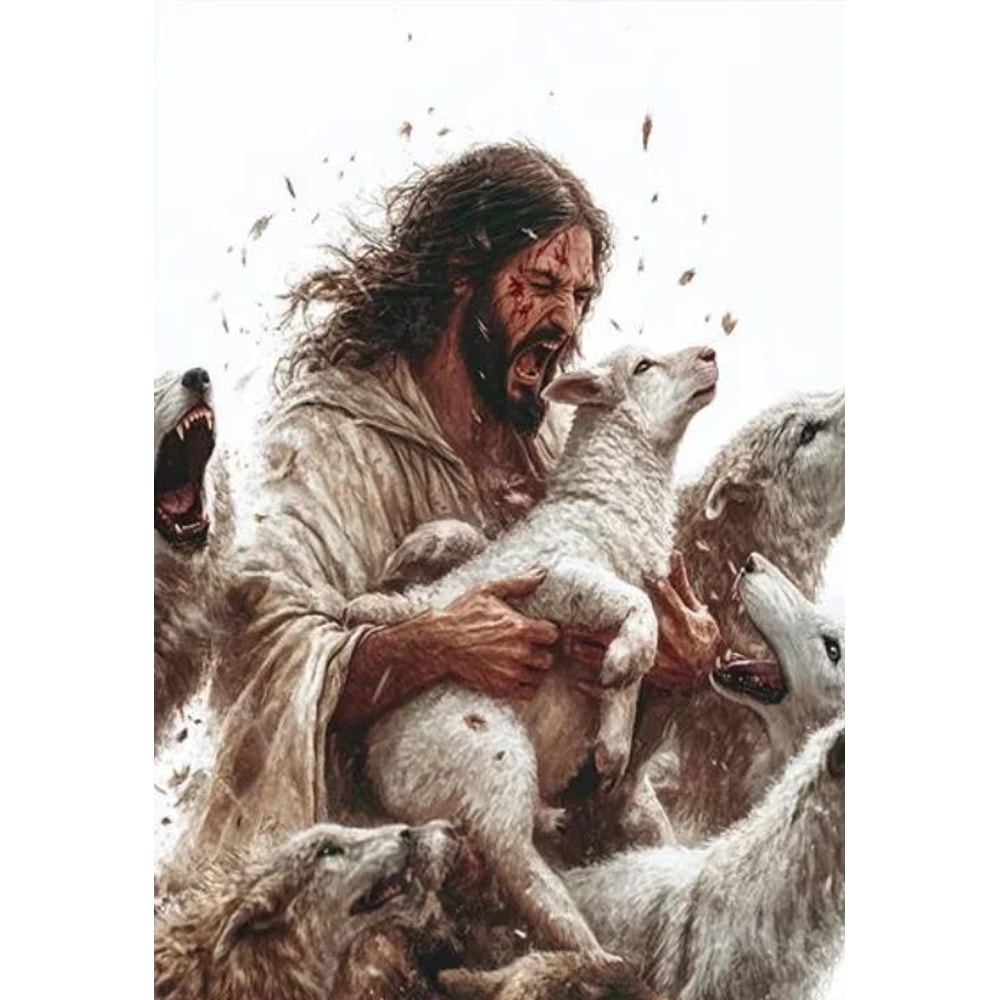 Sacred Heart Jesus Canvas Wall Art Holy Trinity Christian Religious Poster Decor 21