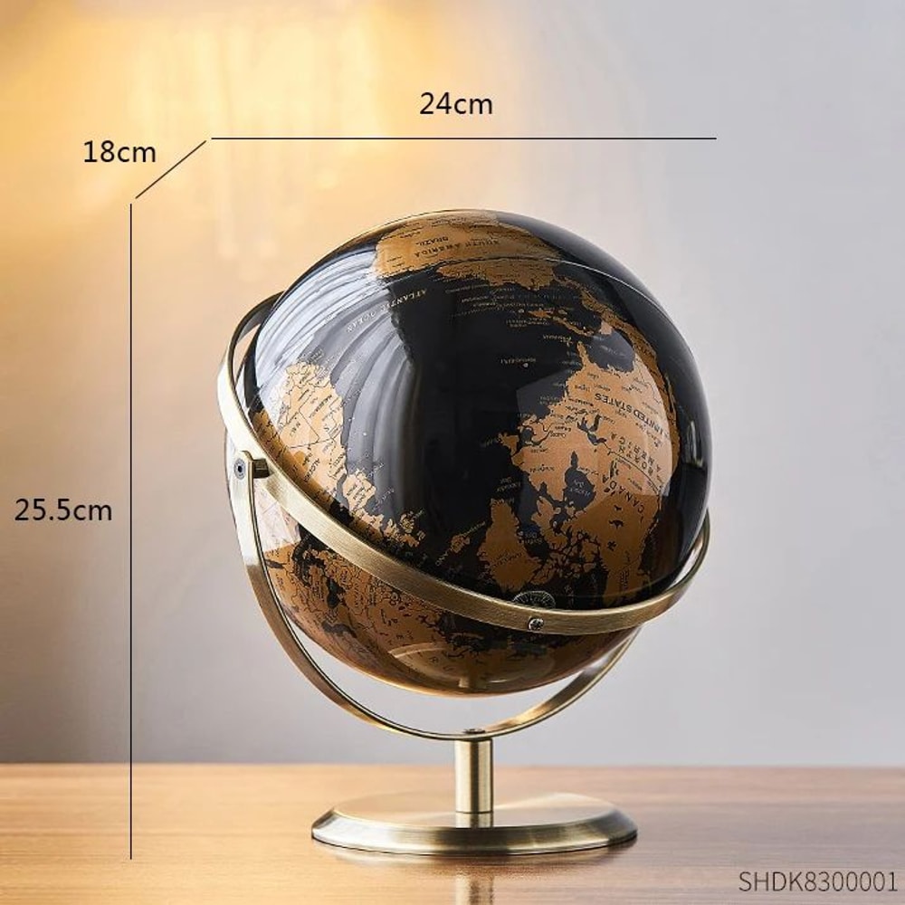 Retro World Globe Desk Decor Modern Geography Learning Globe For Kids Home 8