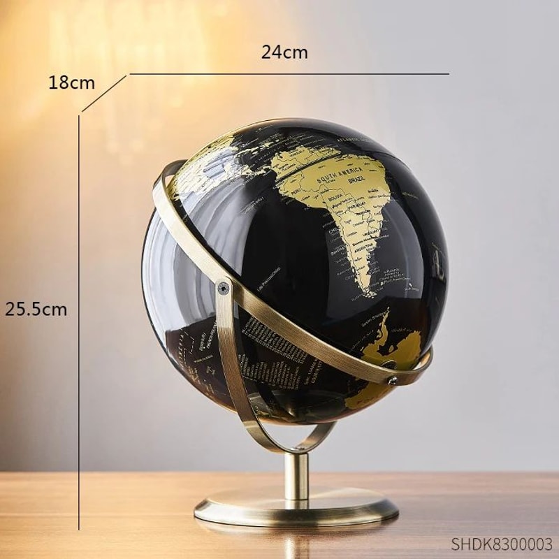 Retro World Globe Desk Decor Modern Geography Learning Globe For Kids Home 11