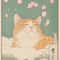 Japanese Tabby Cat Bathtub Canvas Wall Art Japandi Retro Aesthetic Bathroom Poster 8
