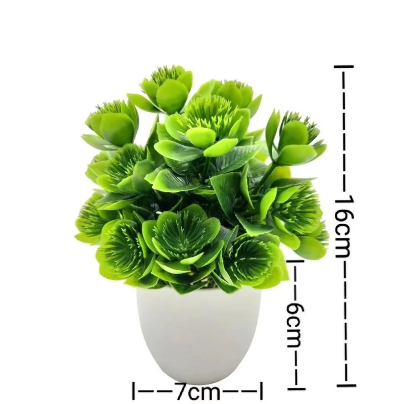 Mini Artificial Bonsai Plant Decor Realistic Fake Potted Flower For Desk Home Office Styling 11
