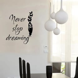 inspirational wall quote sticker – waterproof vinyl wall decal for home & kids room decor