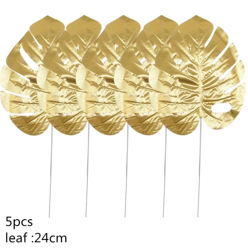 Lush Tropical Artificial Palm Leaf Decor Set Realistic Green Silk Turtle Leaves For Events Home S