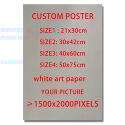 custom matte art paper poster – personalized anime, game & pet portrait wall art print