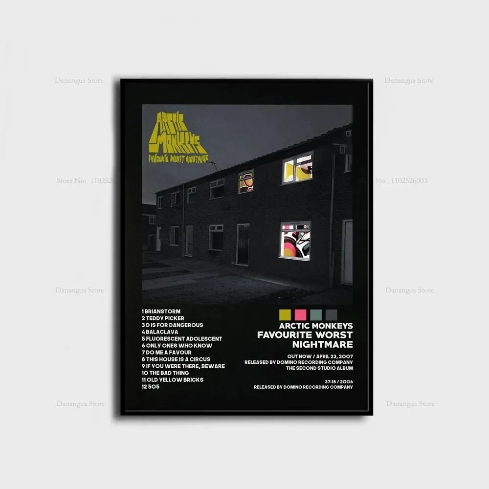 Arctic Monkeys Album Cover Canvas Wall Art Favourite Worst Nightmare The Car Poster Print Decor 15