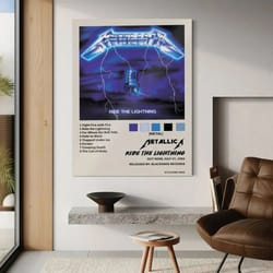 metallica classic band wall poster – vintage rock music canvas art for room & bar decor