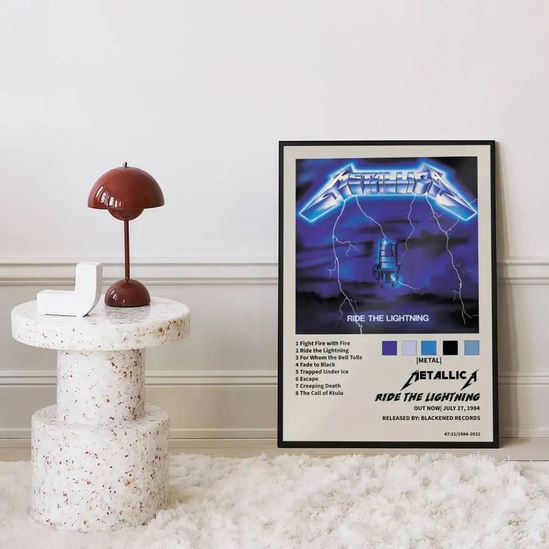 Metallica Classic Band Wall Poster Vintage Rock Music Canvas Art For Room Bar Decor 1