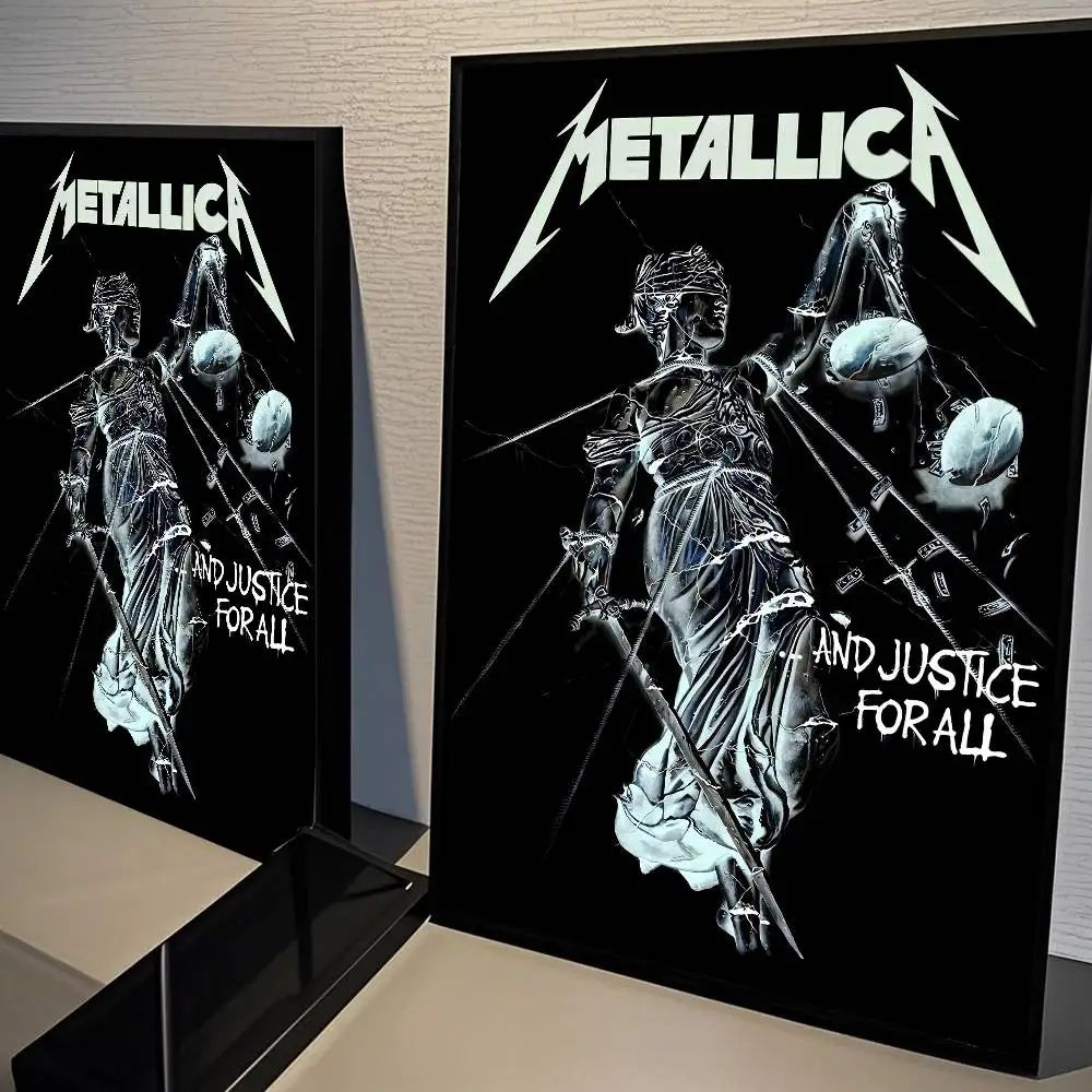 Metallica Classic Band Wall Poster Vintage Rock Music Canvas Art For Room Bar Decor 7